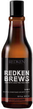 Load image into Gallery viewer, Redken Brews 3-in-1 Shampoo, Conditioner, Bodywash